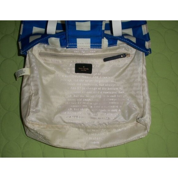 Kate Spade STORYBOOK Blue Elise Berry Tote EUC - Picture 10 of 16